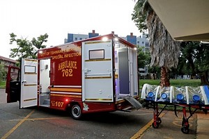 Cholera patients in critical condition