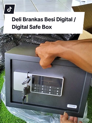 Deli Digital Safe Box with Double Unlocking Features