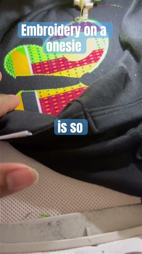 Embroidery on a onesie