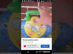 (Re-uploaded) The Backyardigans Radio Boombox Toy Review