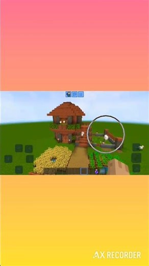 Acacia Wood house in Minecraft #minecraft #shorts