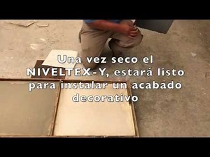 NIVELTEX Y Autonivelante de Yeso para Espesores Gruesos Interiores