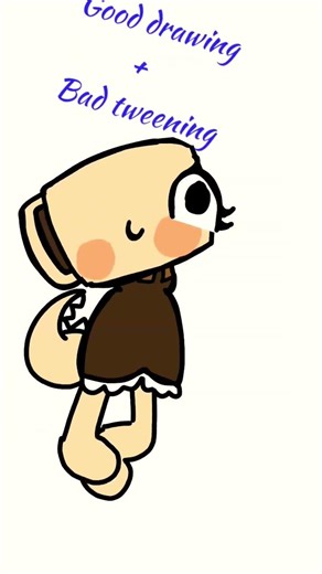 Bad drawing+Good tweening/Good drawing+Bad tweening #art #dandysworld