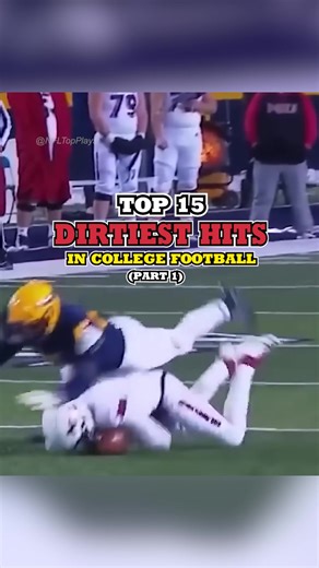 Top 15 Dirtiest Hits in College Football history (Part 1) #collegefootball #nfl