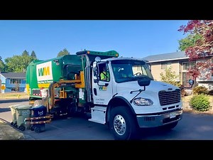 Waste Management- Freightliner M2 Labrie Automizer Helping Hand Garbage Truck!!