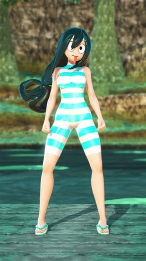 MMD : Hush Hush - Tsuyu Asui #mmd #myheroacademia #tsuyuasui #shorts