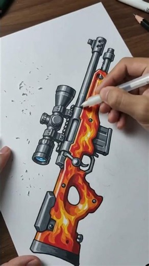 #drawing #sniper #tutorial #trending #art #ai 🗿🗿🗿🗿