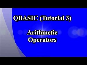 Ep-3: Tutorial on QBASIC Arithmetic Operators in Nepali (by Technical School)