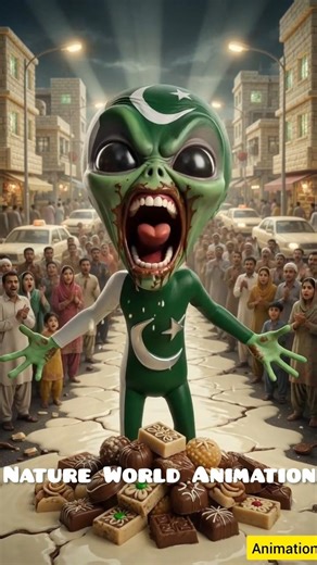 Alien 👽 ne pura chocolate kha liya! #alien