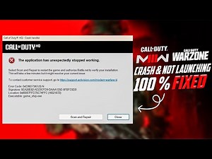 How To Fix COD MW3 Crash & Not Launching ✅ | Warzone Season 2 Crash Fix | COD MW 3 Directx Error