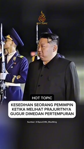 Momen Kesedihan Presiden Korea Utara Kim Jong Un ketika menyambut tentaranya yang gugur di ukraina. #koreautara #kimjongun