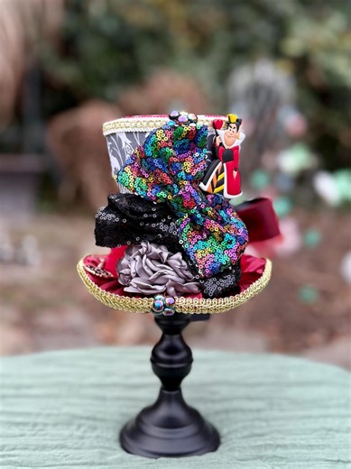 Queen of Hearts Top Hat Centerpiece   Candlestick (6-12” Tall) | Alice in Wonderland | Whimsical Mad Hatter Tea Party Decorations, Shower - Etsy