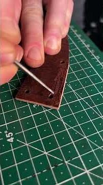 Leather Sheath For Our Knife #asmr #leather #leathercraft #knife #handmade