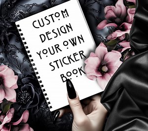 Custom Reusable Sticker Book – Personalized Sticker Album, 24/48 Pages, Glossy or Holographic Finish - Etsy