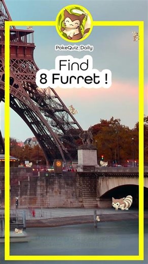 Find 8 furret ! 👀 #1 - PokéQuiz Daily