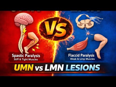 UPPER MOTOR NEURON (VS) LOWER MOTOR NEURONS