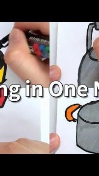 【ASMR】Draw a Tape Measure in 1 Minute! ⏱️