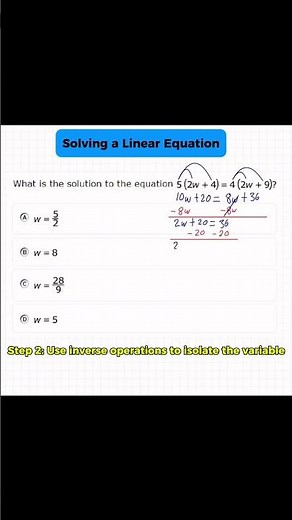 Solving an Algebra Equation (Variables on Both Sides)