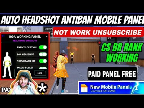 Free fire Headshot Hack || Panel for mobile FF 🔥 Free Fire panel || Meta Data file + Shop location