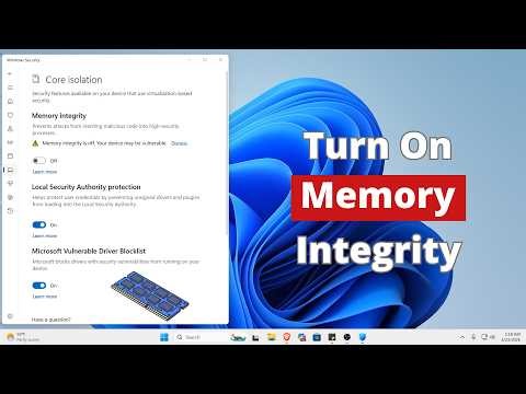 How to Turn on Memory Integrity Windows 11