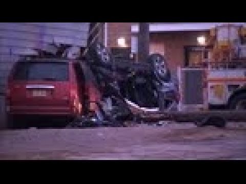 2 dead in horrific, high-speed crash in Newark, New Jersey