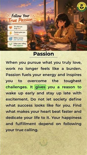 🔥 Follow Your Passion | Easy English Motivation Story #learnenglish #dailyenglish