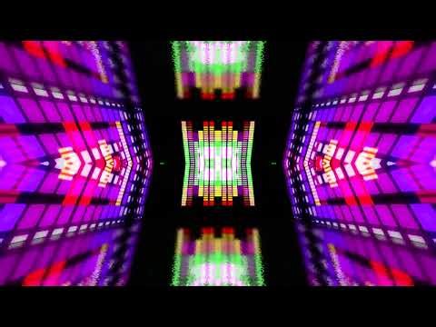 Neon LED Concert-Live Laser Light Animations - Abstract animated multicolored loop backgrounds 4K