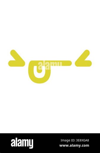 changing color animation of mean angry face icon Stock Video Footage - Alamy