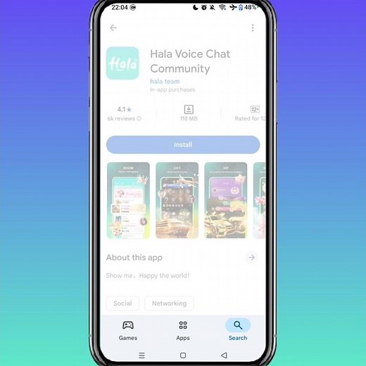 How To Install Hala Voice Chat Community App On Android || How To Download Hala App