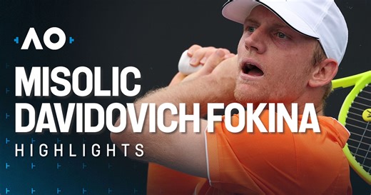 Filip Misolic - Alejandro Davidovich Fokina - Australian Open highlights