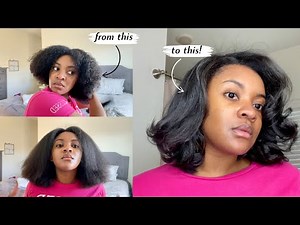 Silk Press Natural Hair At Home | Products I Use & Silk Press Tips for Salon Results!