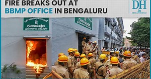 Fire breaks out at BBMP head office in Bengaluru | Chief engineer, 8 others injured
