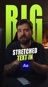 Create This Stretched Text Animation in After Effects #premierepro #aftereffects