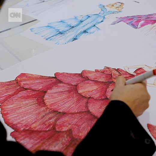 1.7M views · 75K reactions | Designer Michael Cinco hand-picks each of the thousands of crystals that adorn his couture gowns -- and now he's getting ready to bring sparkle to Arab Fashion Week https://cnn.it/39jYWRF | CNN International | Facebook