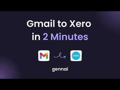 Email-First Invoice Capture: Gmail to Xero in 2 Minutes | Gennai