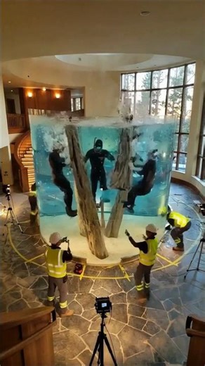 This Lobby Hid a Secret... Then They Built THIS Aquarium 😳