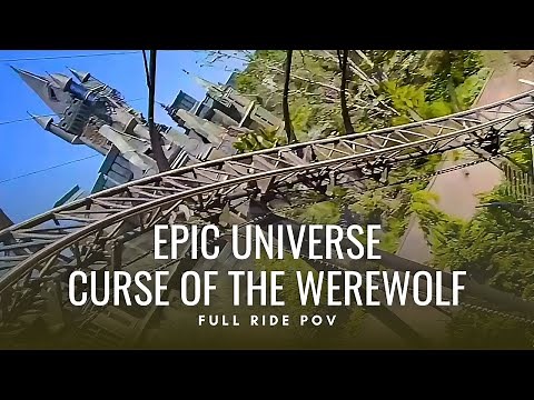 Curse of the Werewolf at Epic Universe | FULL High-Quality Front Row POV Ride