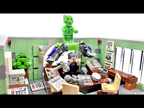 LEGO Spider-man 1 Green Goblin attacks the Daily Bugle MOC