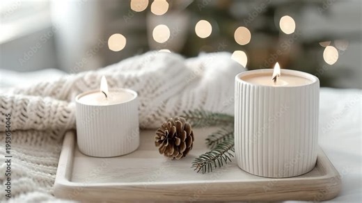 Discover how to create a Scandinavian interior with simple decor. The focus is on sustainable candles and cozy textiles that enhance a minimalist space