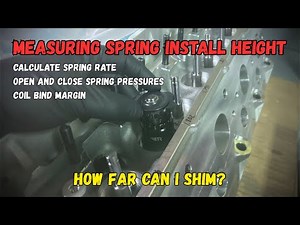 Measuring Spring Install Height And Calculating Spring Pressure