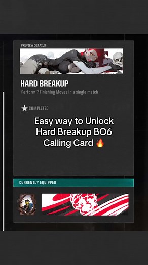 Unlock Dark Ops Calling Card Easily | Hard Breakup | BO6