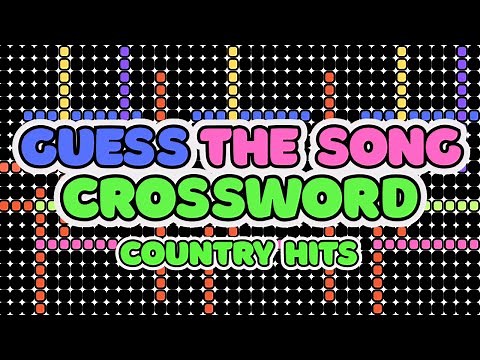 Guess the Song! Crossword Music Quiz | Country Hits | Quiz Burst