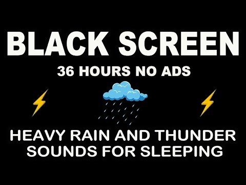 🔴 Rain Sounds for Sleeping Dark Screen | SLEEP & RELAXATION | Black Screen