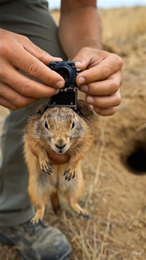 Tiny Camera Reveals Prairie Dog Secret World 🤯#prairiedog #animalpov #wildlife #nature #underground