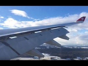 AIRBUS A330 CROSSWIND LANDING at Zurich