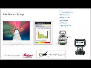 Leica GS18 CS20 overview of Solar Max and settings to help reduce impact