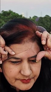 Stop Doing Forehead Threading Wrong! Clean Your Forehead Hair at Home Like a Pro #shorts