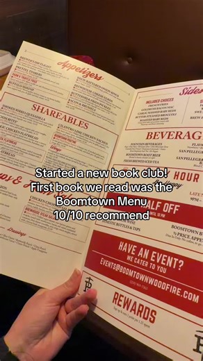 Hungry for Reading: Discovering Boomtown Menu in Book Club