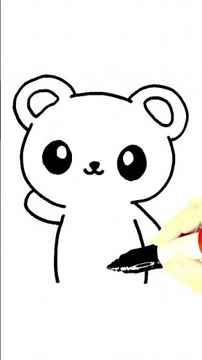 DRAWING A CUTE TEDDY BEAR 🧸