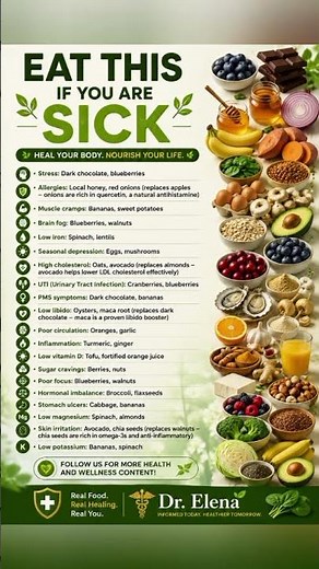 Best foods to eat for common health concerns